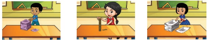 வடிவ கோபுரங்கள் - பொருள்களை அடுக்குதல்